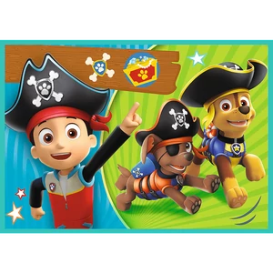 Trefl 34346 - Mancs őrjárat - Boldog csapat - 4 az 1-ben (12, 15, 20, 24 db-os) puzzle