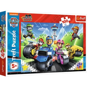 Trefl 16430 - Mancs őrjárat - Kutyusok motoron - 100 db-os puzzle