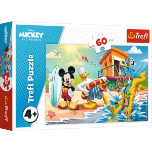 Trefl 17359 - Mickey Mouse - Egy érdekes nap Mickey és a barátai számára - 60 db-os puzzle