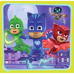 Trefl 34840- PJ Masks - Pizsihősök - 3 az 1-ben (20, 36, 50 db-os) puzzle