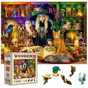 Wooden City NB0822-XL - Magical Library - 1010 db-os fa puzzle