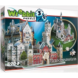 Wrebbit 02005 - Neuschwanstein kastély -  890 db-os 3D puzzle