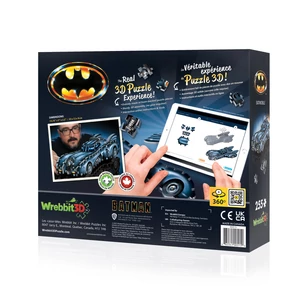 Wrebbit 00515 - DC Comics - Batmobile autó - 255 db-os 3D puzzle