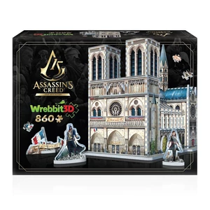Wrebbit 02023 - Assassin’s Creed Unity - Notre-Dame - 860 db-os 3D puzzle