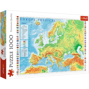 Trefl 10605 - Domborzati világtérkép - 1000 db-os puzzle