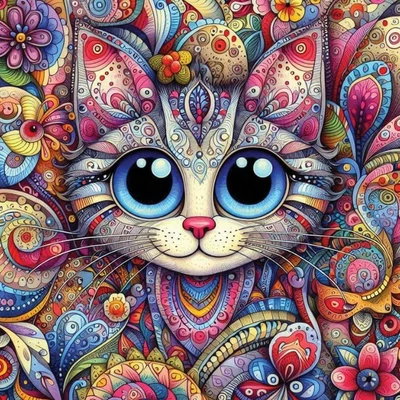 Yazz 3892 - Big Eyed Cat - 1023 db-os puzzle