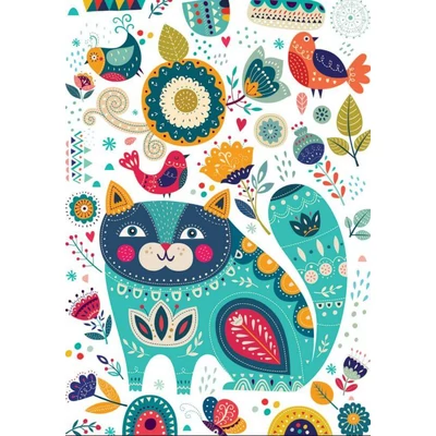 Yazz 3896 - Cat &amp;amp; Birds - 1000 db-os puzzle