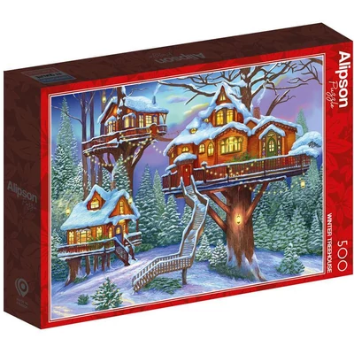 Alipson 50003 - Winter Treehouse - 500 db-os puzzle