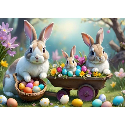 Alipson 50086 - Easter Bunnies - 500 db-os puzzle