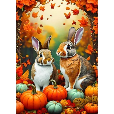 Alipson 50126 - Autumn Bunnies - 500 db-os puzzle