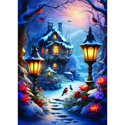 Alipson 50131 - Enchanted Wintery Scene - 500 db-os puzzle