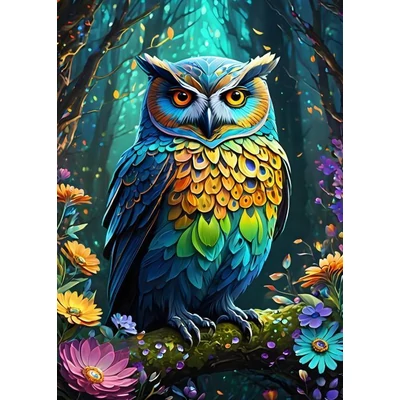 Alipson 50140 - Blue Owl - 500 db-os puzzle