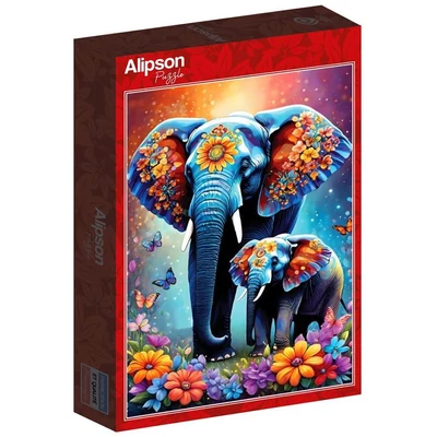 Alipson 50154 - Elephants - Maternal Love Collection - 1000 db-os puzzle