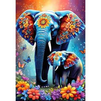 Alipson 50154 - Elephants - Maternal Love Collection - 1000 db-os puzzle