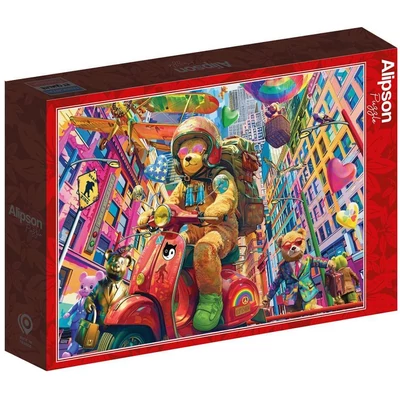 Alipson 50156 - Teddy on the Go - 1000 db-os puzzle