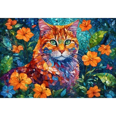 Alipson 50160 - Cat Mosaic - 1000 db-os puzzle