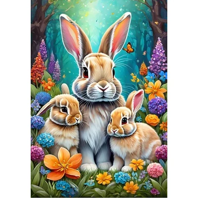 Alipson 50162 - Spring Bunnies - 1000 db-os puzzle