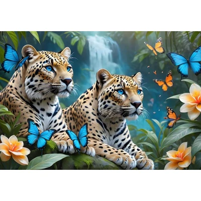 Alipson 50163 - Two Leopards - 1000 db-os puzzle