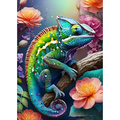 Alipson 50173 - Colourful Chameleon - 500 db-os puzzle