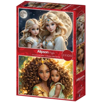 Alipson 50222 - Collection Mère et Fille - La Lune et le Soleil - 2 x 500 db-os puzzle