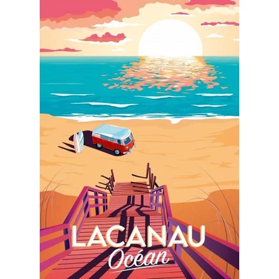 Alipson 50223 - Affiche Lacanau Océan - 500 db-os puzzle