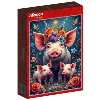 Alipson 50237 - Pig Family out for a Walk - 1000 db-os puzzle