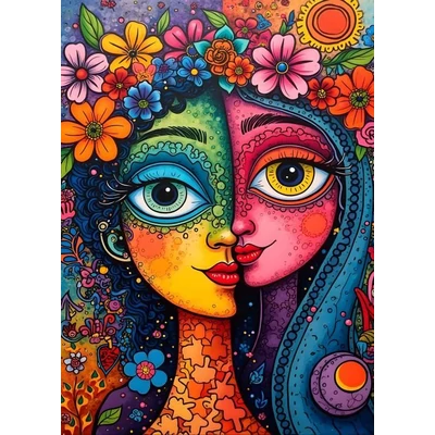 Alipson 50242 - Colourful Duo - 1500 db-os puzzle