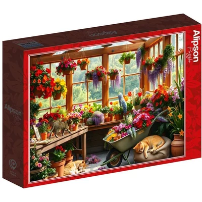 Alipson 50256 - Nap in the Greenhouse - 1000 db-os puzzle