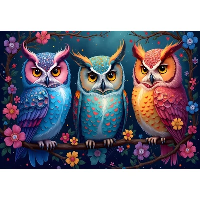 Alipson 50257 - Owls and Enchanted Night - 1000 db-os puzzle
