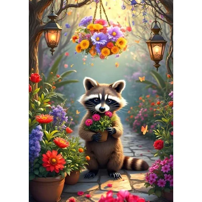 Alipson 50262 - Raccoon&#039;s Secret Garden - 500 db-os puzzle