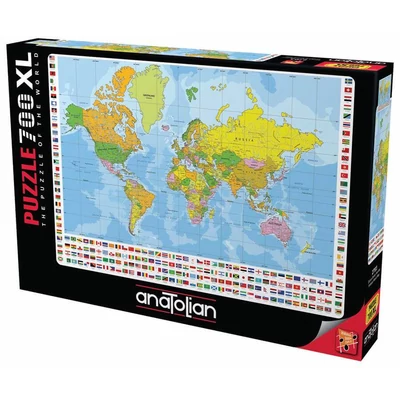 Anatolian 2703 - World Political Map - 700 db-os XL puzzle