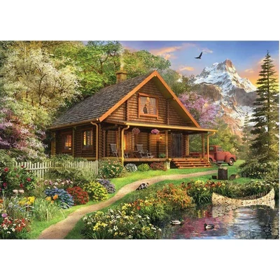 Anatolian 4568 - Log Cabin Home - 1500 db-os puzzle