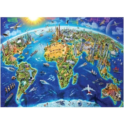 Anatolian 5202 - World Landmarks - 4000 db-os puzzle