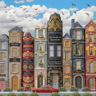 Bboldin PT-149 - Literary Town - 1000 db-os puzzle