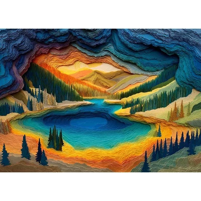 Bboldin PT-353 - Yellowstone Lake Art - 1000 db-os puzzle