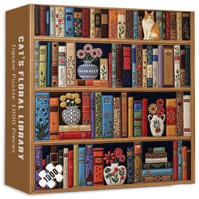 Bboldin PT-402 - Cat’s Floral Library - 1000 db-os puzzle