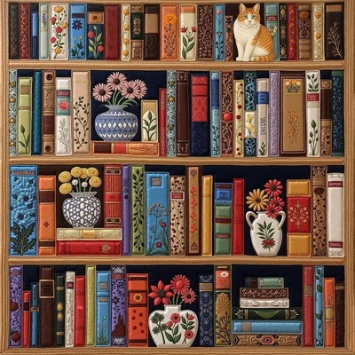 Bboldin PT-402 - Cat’s Floral Library - 1000 db-os puzzle