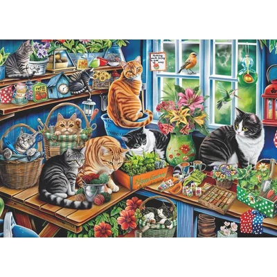 Bboldin Z-1136 - Verdant Whiskers - 1000 db-os puzzle
