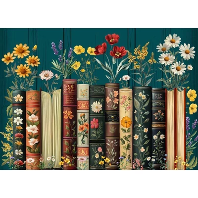 Bboldin Z-1204 - Literary Blossoms - 1000 db-os puzzle