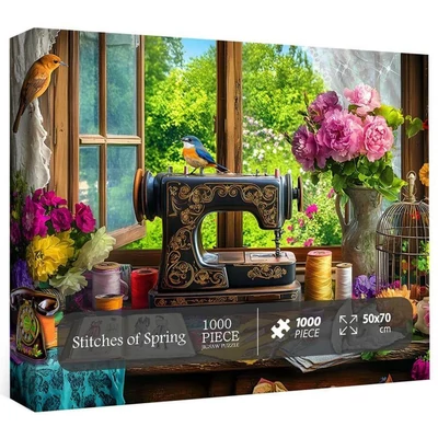 Bboldin Z-1337 - Stitches of Spring - 1000 db-os puzzle