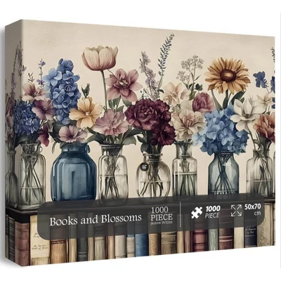 Bboldin Z-1414 - Books and Blossoms - 1000 db-os puzzle