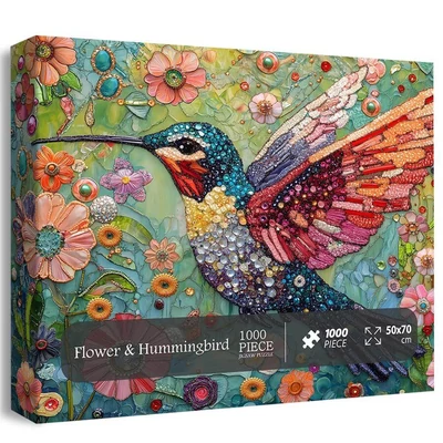 Bboldin Z-1521 - Flower &amp; Hummingbird - 1000 db-os puzzle