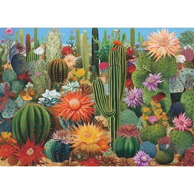 Bboldin Z-236 - Cactus Flower Garden - 1000 db-os puzzle