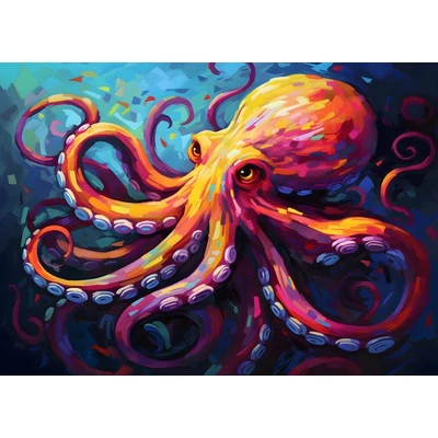 Bboldin Z-457 - Octopus Art - 1000 db-os puzzle