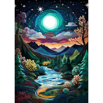 Bboldin Z-544 - Starry Night Canyon - 1000 db-os puzzle