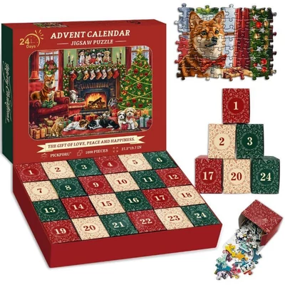 Bboldin Z-628 - Cozy Christmas - 1000 db-os Adventi naptár puzzle