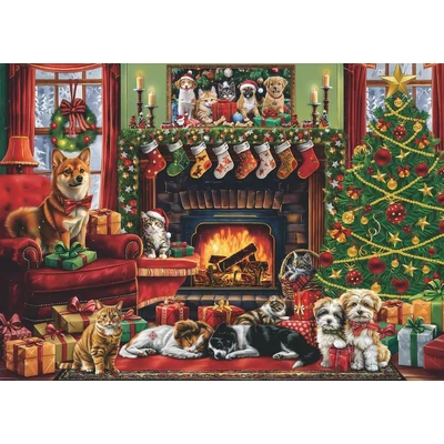 Bboldin Z-628 - Cozy Christmas - 1000 db-os Adventi naptár puzzle