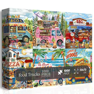 Bboldin Z-639 - Food Trucks - 1000 db-os puzzle