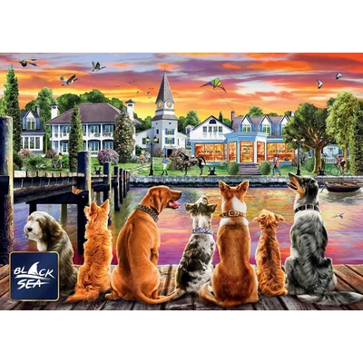 Black Sea  BS72109 - Dogs on the Quay - 1000 db-os puzzle