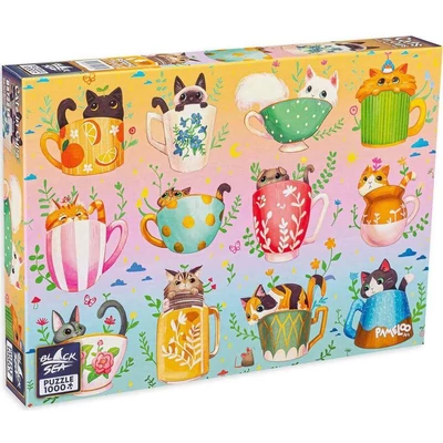 Black Sea  BS72214 - Cats in Cups - 1000 db-os Premium puzzle